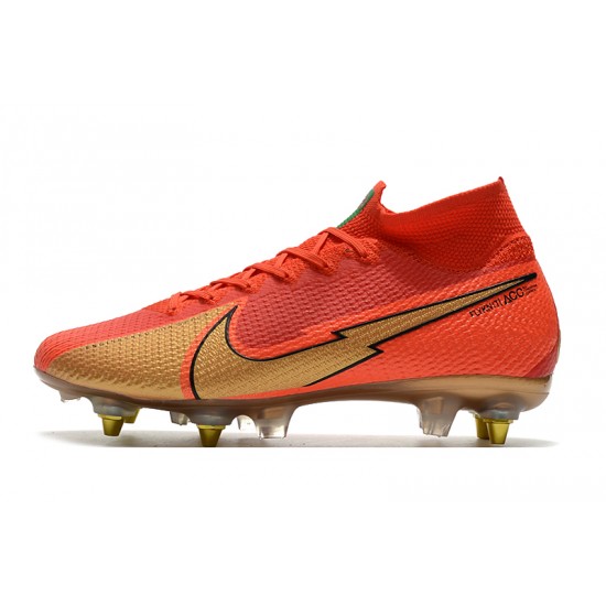 Nike Mercurial Superfly 7 Elite SG-PRO AC Red Gold 39-45