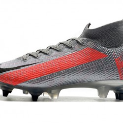 Nike Mercurial Superfly 7 Elite SG-PRO AC Silver Red 39-45