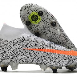 Nike Mercurial Superfly 7 Elite SG-PRO AC White Black Orange 39-45