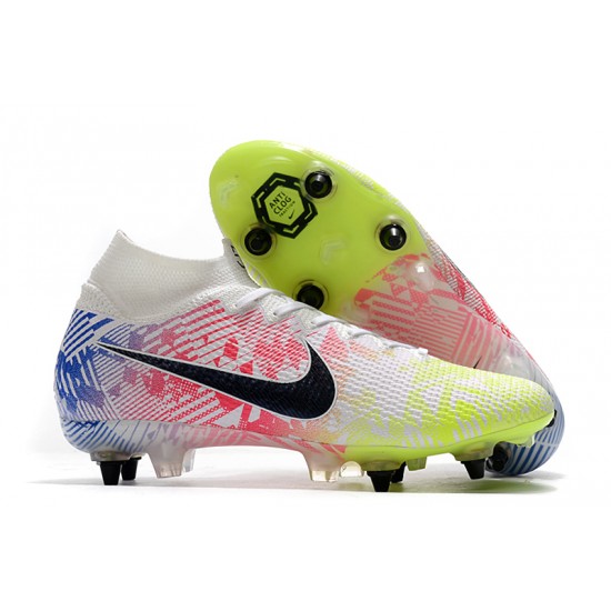 Nike Mercurial Superfly 7 Elite SG-PRO AC White Rainbow Black 39-45