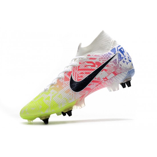 Nike Mercurial Superfly 7 Elite SG-PRO AC White Rainbow Black 39-45