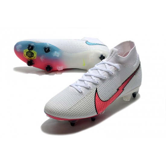 Nike Mercurial Superfly 7 Elite SG-PRO AC White Red Blue 39-45