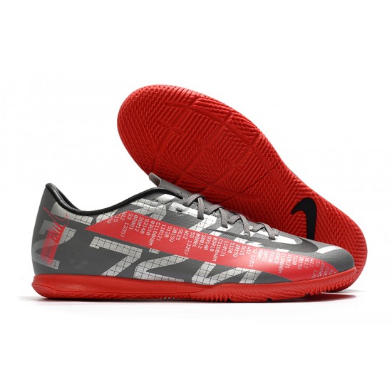 Nike Mercurial Vapor 13 Academy IC Silver Grey Red 39-45