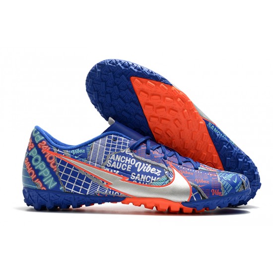 Nike Mercurial Vapor 13 Academy TF Blue Silver Orange 39-45