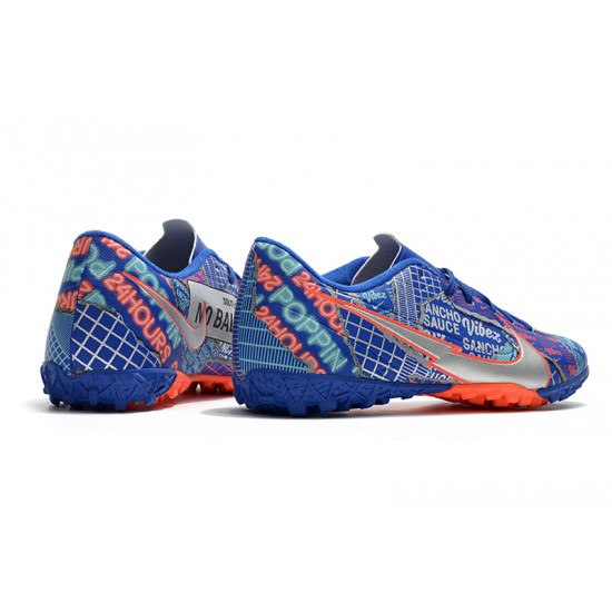 Nike Mercurial Vapor 13 Academy TF Blue Silver Orange 39-45