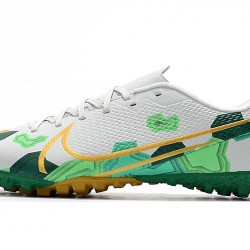 Nike Mercurial Vapor 13 Academy TF White Green Gold 39-45