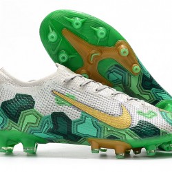 Nike Mercurial Vapor 13 Elite AG White Green Gold 39-45