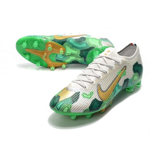 Nike Mercurial Vapor 13 Elite AG White Green Gold 39-45