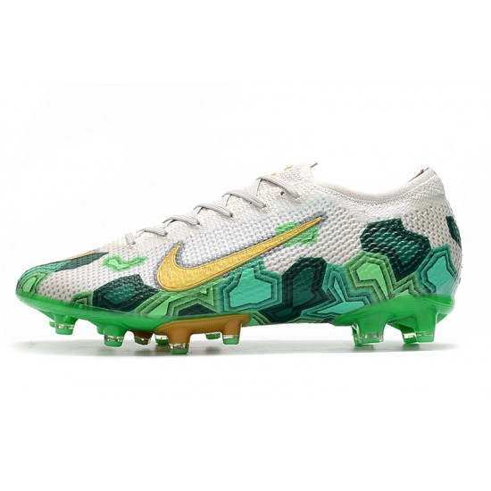 Nike Mercurial Vapor 13 Elite AG White Green Gold 39-45