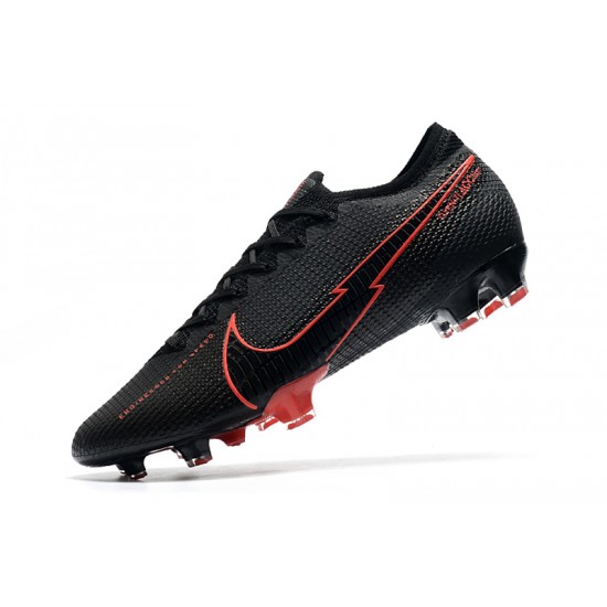 Nike Mercurial Vapor 13 Elite FG Black Red 39-45