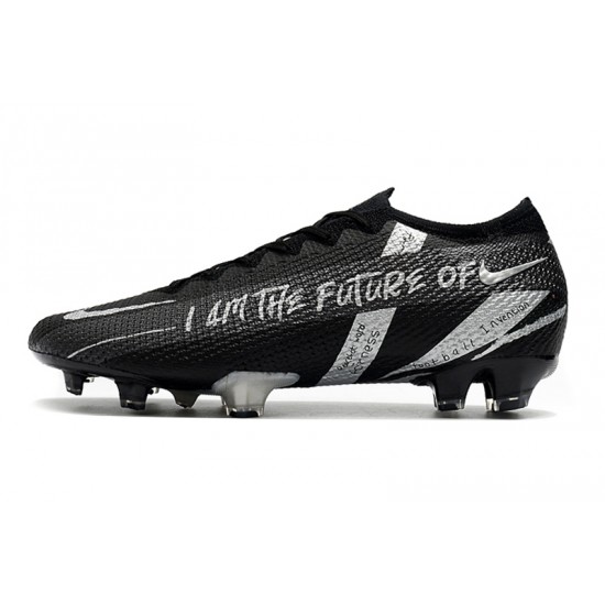 Nike Mercurial Vapor 13 Elite FG Black Silver 39-45