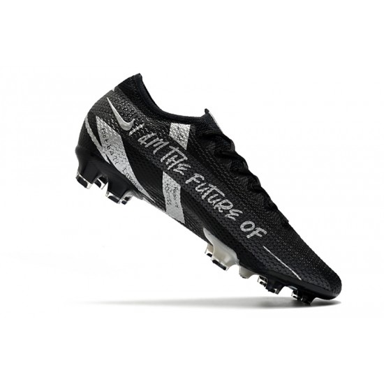 Nike Mercurial Vapor 13 Elite FG Black Silver 39-45