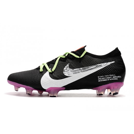 Nike Mercurial Vapor 13 Elite FG Black White 39-45