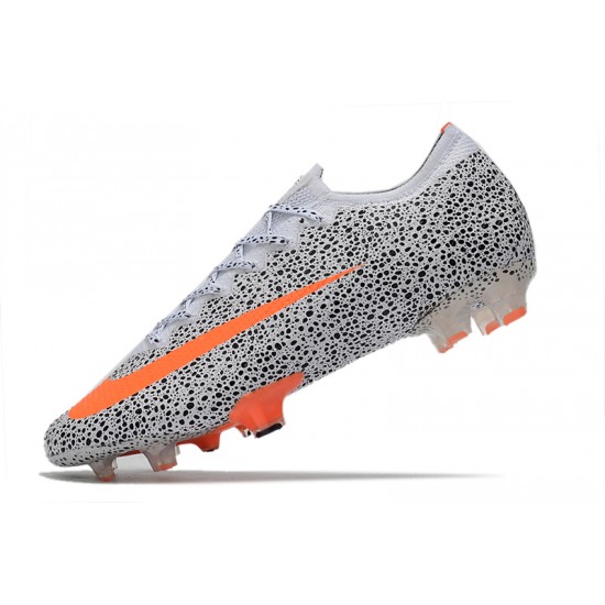 Nike Mercurial Vapor 13 Elite FG White Black Orange 39-45