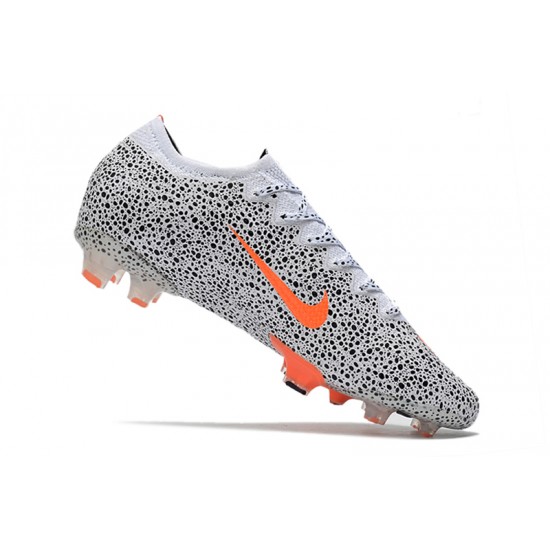 Nike Mercurial Vapor 13 Elite FG White Black Orange 39-45