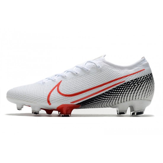 Nike Mercurial Vapor 13 Elite FG White Black Red 39-45