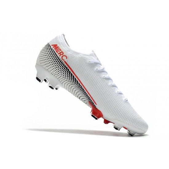 Nike Mercurial Vapor 13 Elite FG White Black Red 39-45