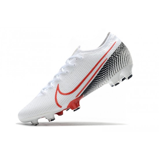 Nike Mercurial Vapor 13 Elite FG White Black Red 39-45