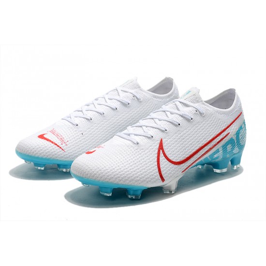 Nike Mercurial Vapor 13 Elite FG White Blue Red 39-45