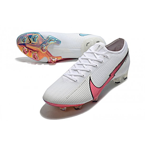 Nike Mercurial Vapor 13 Elite FG White Pink Blue 39-45