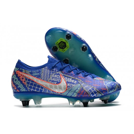 Nike Mercurial Vapor 13 Elite SG-PRO AC Blue Orange White 39-45