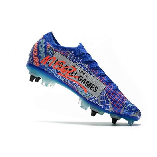 Nike Mercurial Vapor 13 Elite SG-PRO AC Blue Orange White 39-45