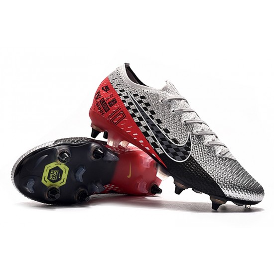 Nike Mercurial Vapor 13 Elite SG-PRO AC Silver Black Red 39-45