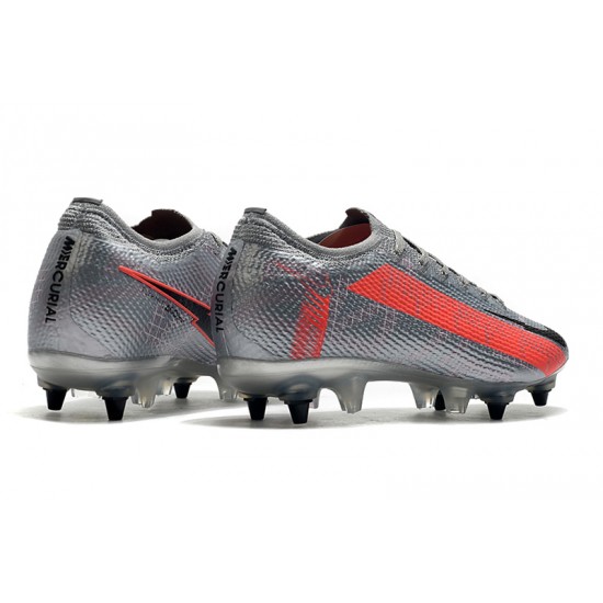 Nike Mercurial Vapor 13 Elite SG-PRO AC Silver Red 39-45