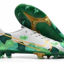 Nike Mercurial Vapor XIII FG White Green Gold 39-45