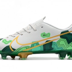 Nike Mercurial Vapor XIII FG White Green Gold 39-45