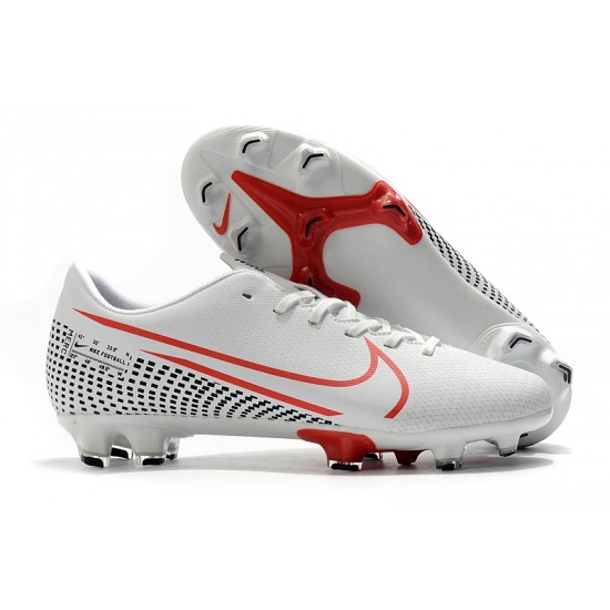 Nike Mercurial Vapor XIII FG White Red Black 39-45