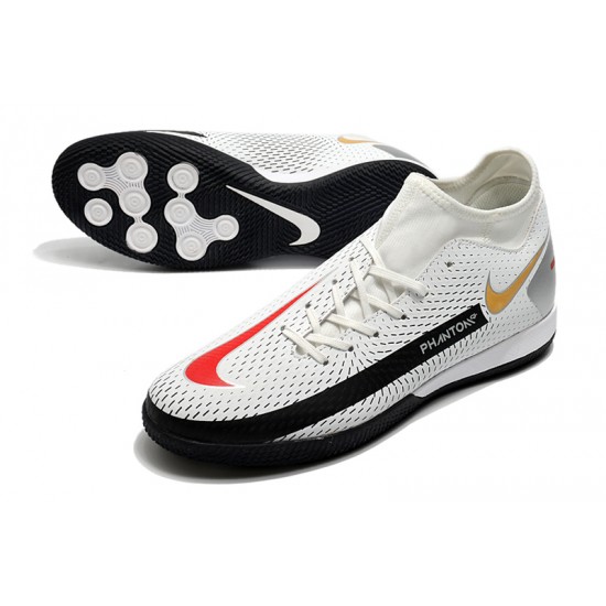 Nike Phantom GT Academy Dynamic Fit IC White Black Gold 39-45