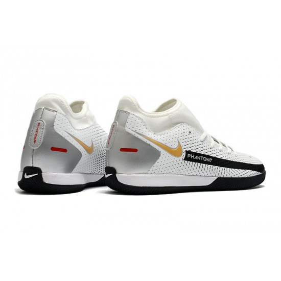 Nike Phantom GT Academy Dynamic Fit IC White Black Gold 39-45