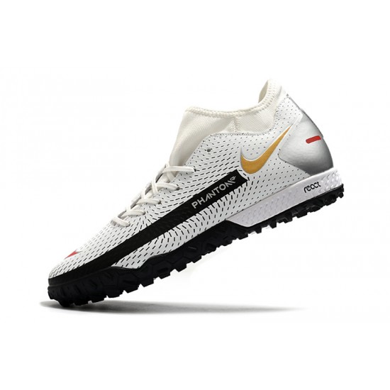 Nike Phantom GT Academy Dynamic Fit TF White Black Gold 39-45