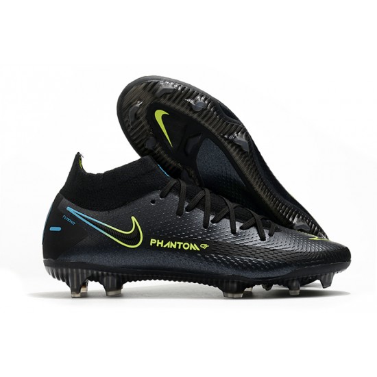 Nike Phantom GT Elite Dynamic Fit FG Black Green Blue 39-45