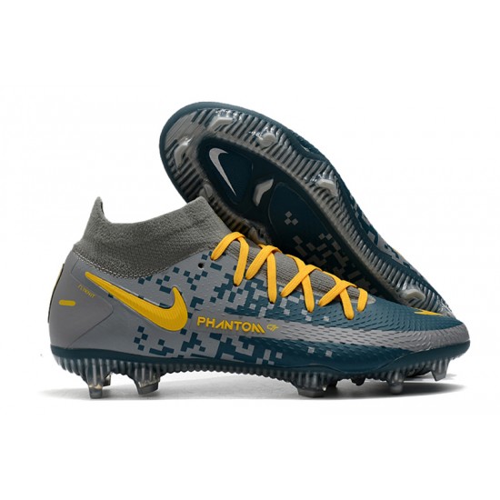 Nike Phantom GT Elite Dynamic Fit FG Grey Blue Orange 39-45