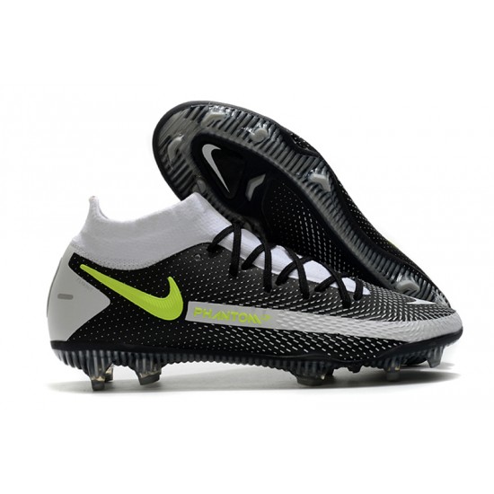 Nike Phantom GT Elite Dynamic Fit FG White Black Green 39-45