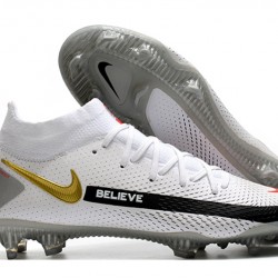 Nike Phantom GT Elite Dynamic Fit FG White Black Grey 39-45