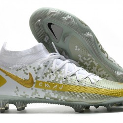 Nike Phantom GT Elite Dynamic Fit FG White Grey Gold 39-45