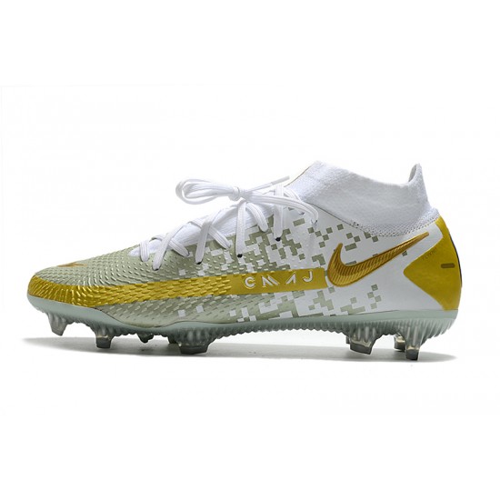 Nike Phantom GT Elite Dynamic Fit FG White Grey Gold 39-45