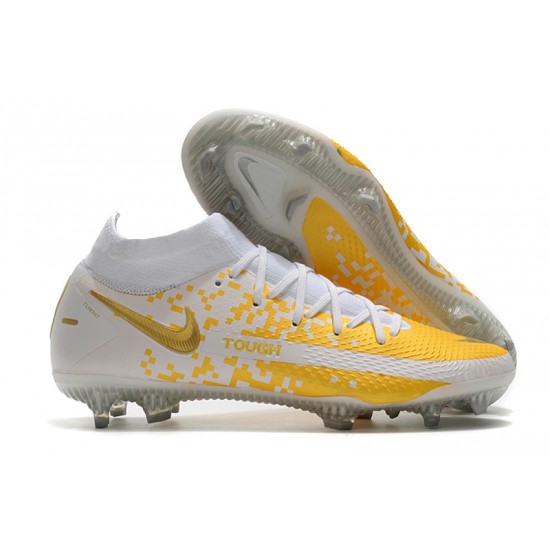 Nike Phantom GT Elite Dynamic Fit FG White Orange Gold 39-45