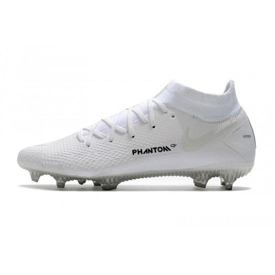 Nike Phantom GT Elite Dynamic Fit FG White Silver 39-45