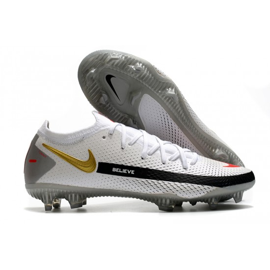 Nike Phantom GT Elite FG White Black Gold 39-45