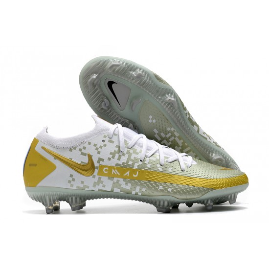 Nike Phantom GT Elite FG White Gold Grey 39-45