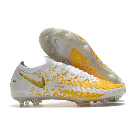 Nike Phantom GT Elite FG White Orange Gold 39-45