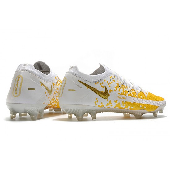 Nike Phantom GT Elite FG White Orange Gold 39-45