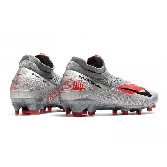 Nike Phantom VSN 2 Elite DF FG Grey Red Black 39-45