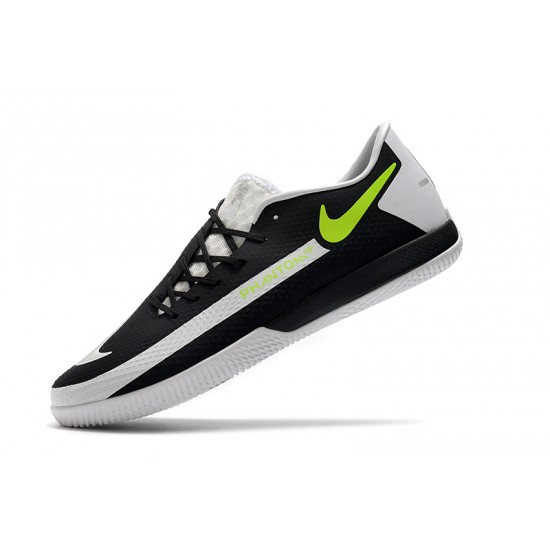 Nike React Phantom GT Pro IC White Black Green 39-45