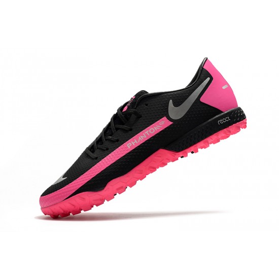 Nike React Phantom GT Pro TF Black Pink Grey 39-45