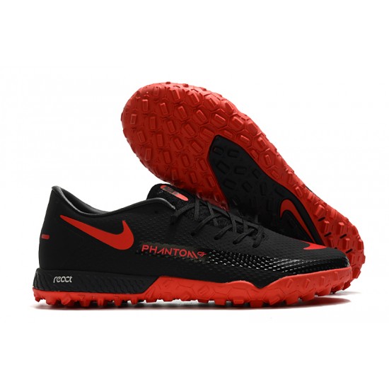 Nike React Phantom GT Pro TF Black Red 39-45